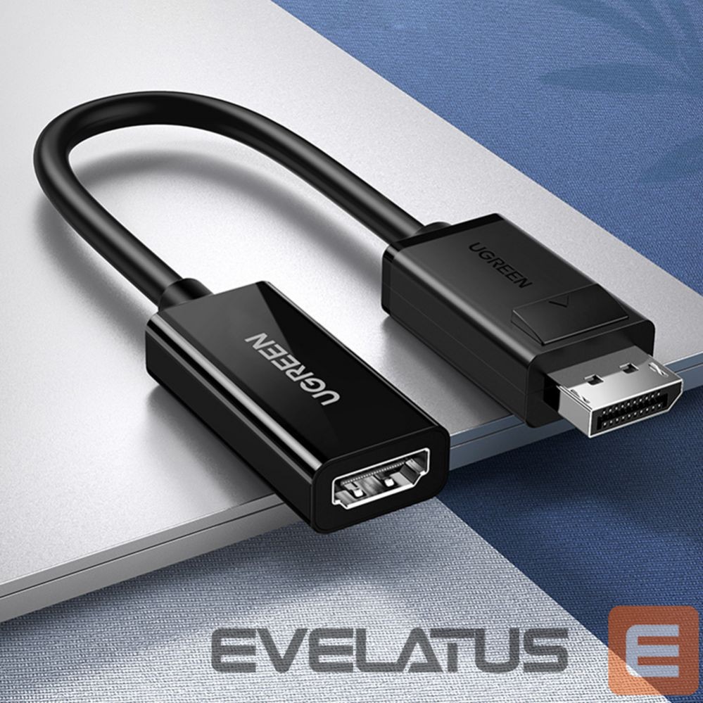 Кабель Ugreen MM137 40363 DisplayPort (Male) to HDMI (Female) 4K/1080p Adapter - Black Black