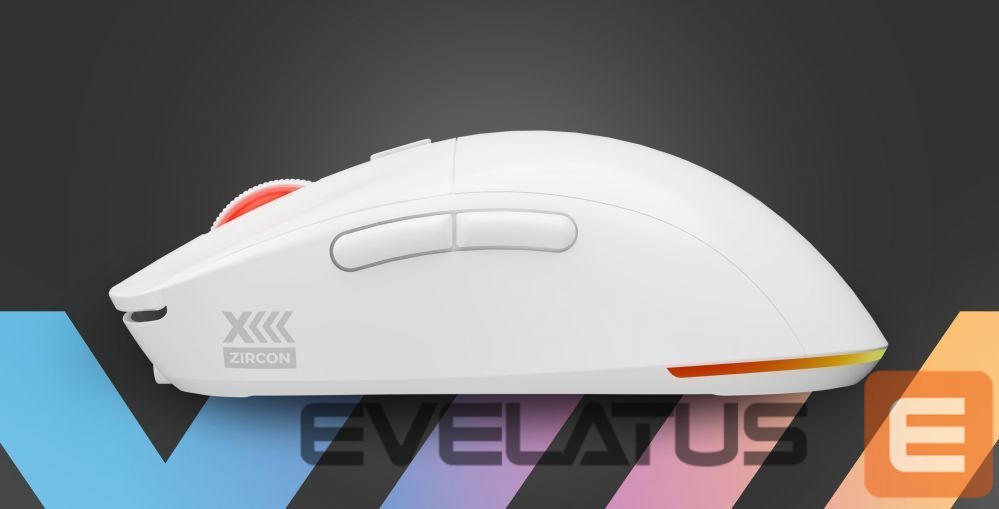 Компьютерная мышь Genesis Zircon XIII Custom | Wireless | Gaming Mouse | 2.4 GHz, USB | White