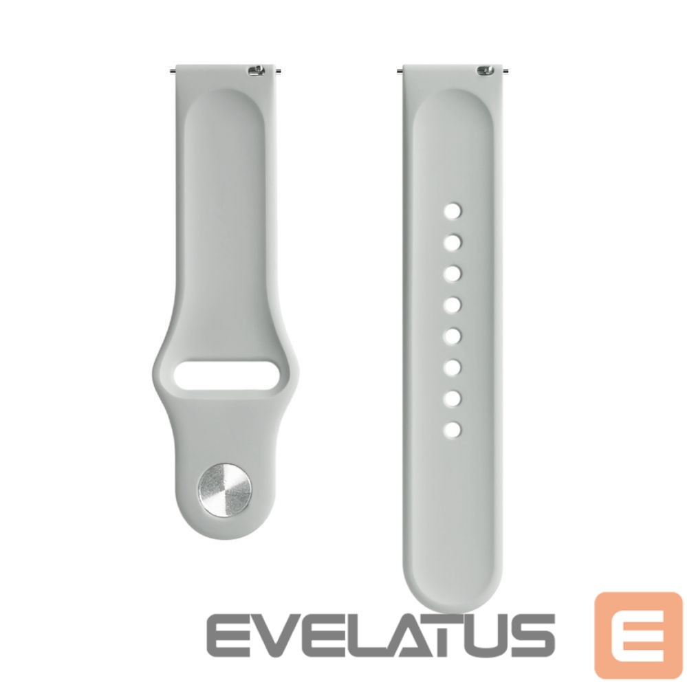 Ремешок Evelatus Evelatus Watch 20mm Silicone Loop Watch Straps (130mm M/L) Silver