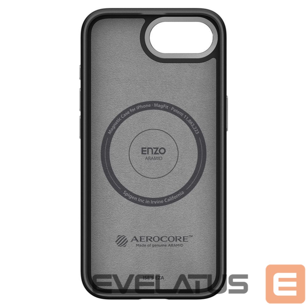 Чехол на заднюю панель Spigen Spigen Enzo Aramid MagSafe iPhone 16e Case - Black