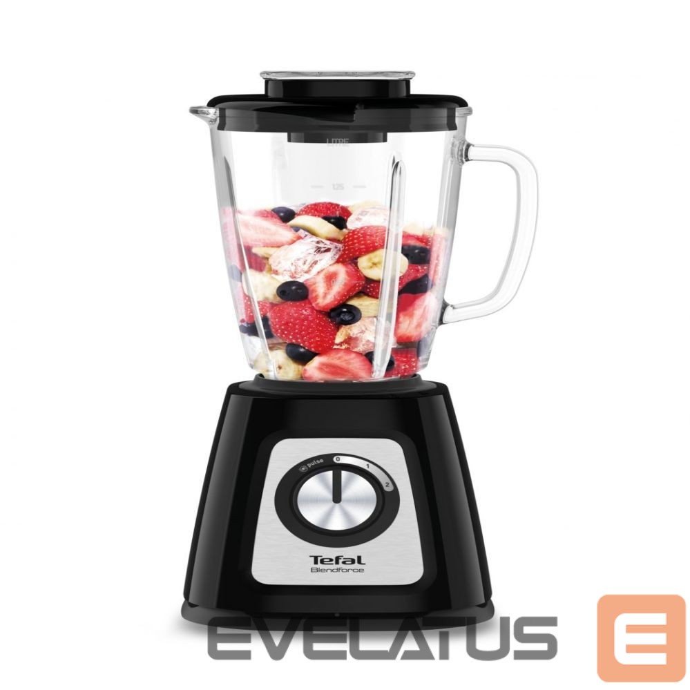 Миксеры и блендеры TEFAL Blender BL438831 BlendForce Tabletop, 800 W, Jar material Glass, Jar capacity 1.25 L, Ice crushing, Black