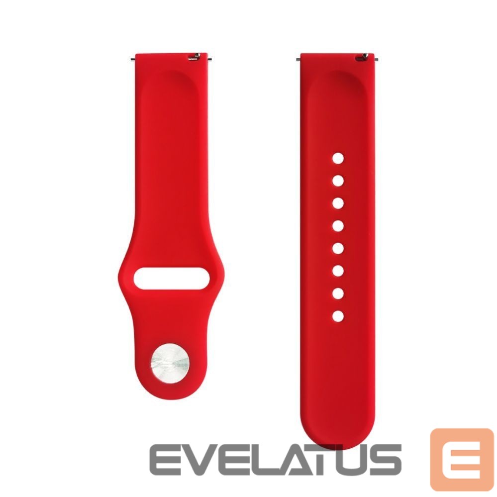 Ремешок Evelatus Evelatus 20mm Silicone Loop Watch Straps (S/M 110mm) Red