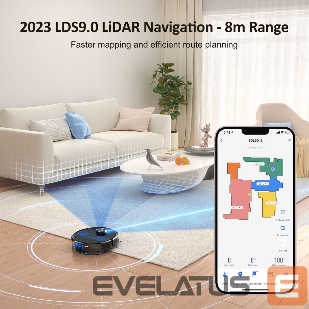 Пылесос Lubluelu SL60D Cleaning Robot (Black)