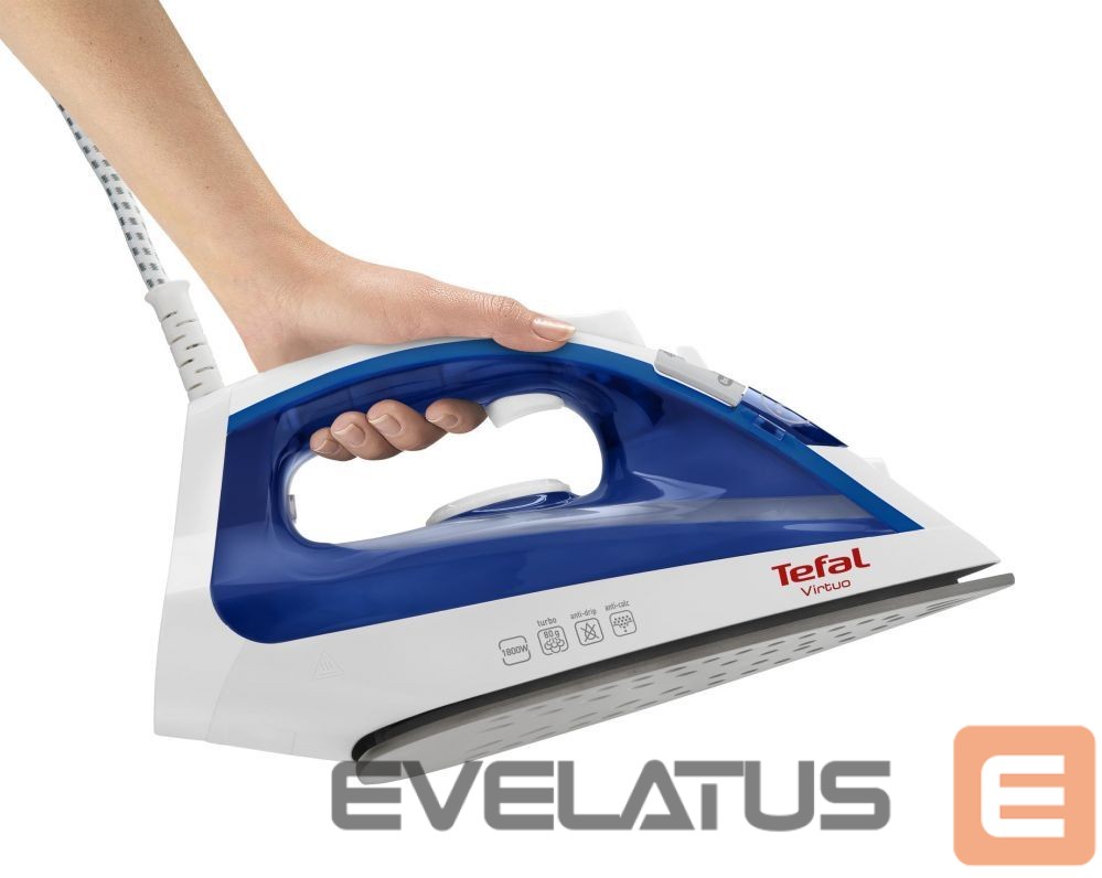 Утюг TEFAL Virtuo FV1711 Ferro a vapore Durilium 1800W Viola, Bianco ferro da stiro