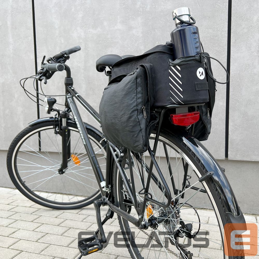 Аксессуар для велосипеда Wozinsky Wozinsky Bike Pannier Rack Bag with Shoulder Strap 9L (Rain Cover Included) Black (WBB22BK)