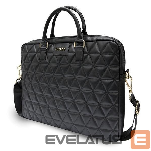 Сумка для портативных компьютеров Guess Guess Quilted bag for a 16" laptop - black