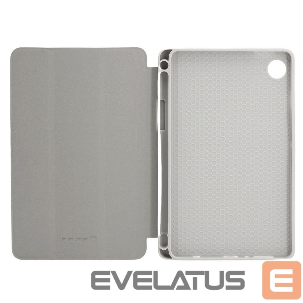 Чехол книжка Evelatus Galaxy Tab A9 Tablet case with imitate microfiber inside Silver