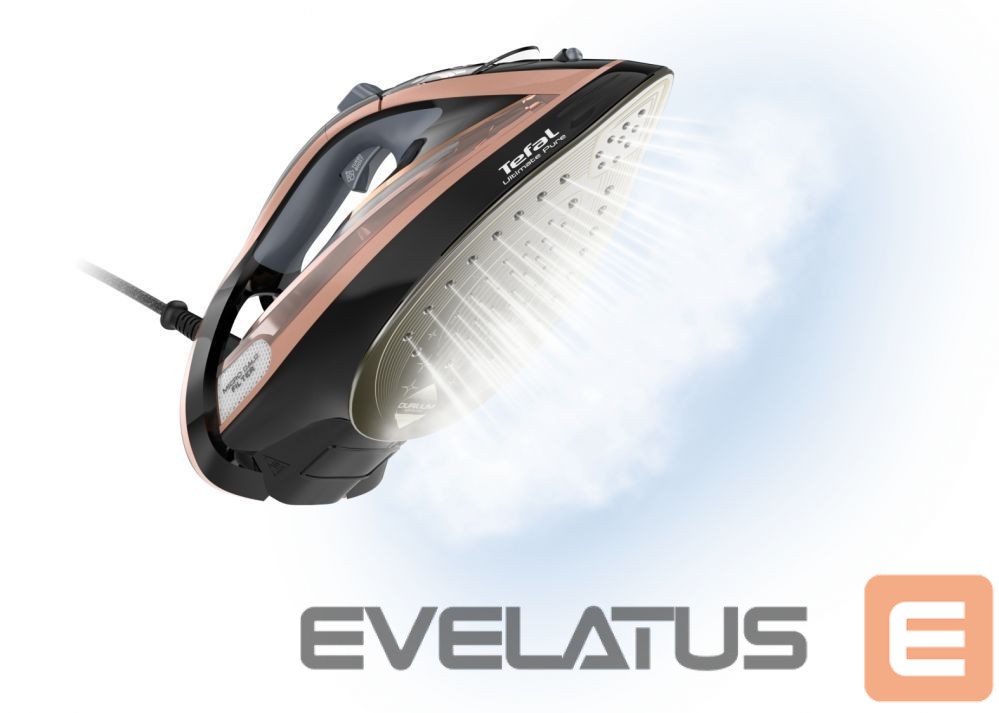 Утюг TEFAL Steam Iron FV9845 3200 W, Water tank capacity 350 ml, Continuous steam 60 g/min, Black/Rose Gold