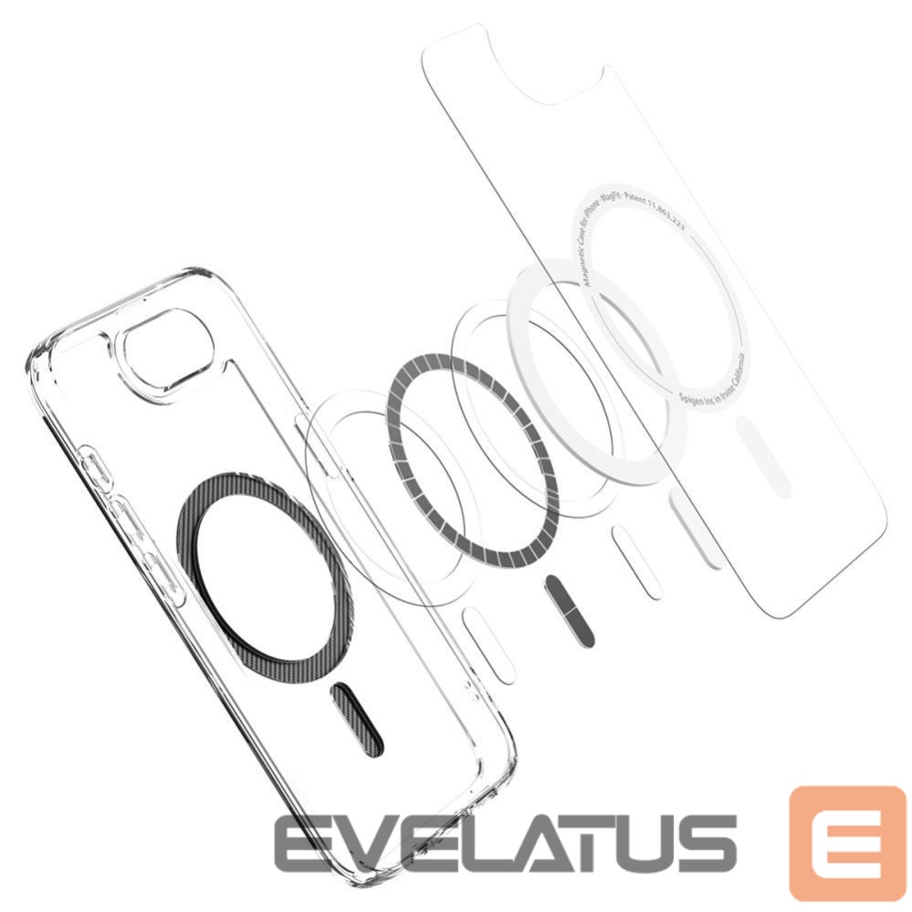 Чехол на заднюю панель Spigen Spigen Ultra Hybrid MagSafe iPhone 16e Carbon Fiber Case - Clear