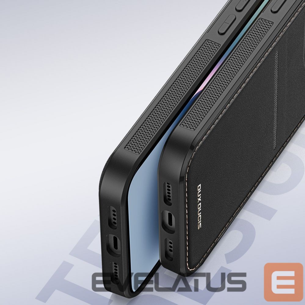 Чехол на заднюю панель Dux Ducis 3in1 Wallet Case with Stand for iPhone 15 Plus MagSafe RFID Blocker Dux Ducis Rafi Mag - Black