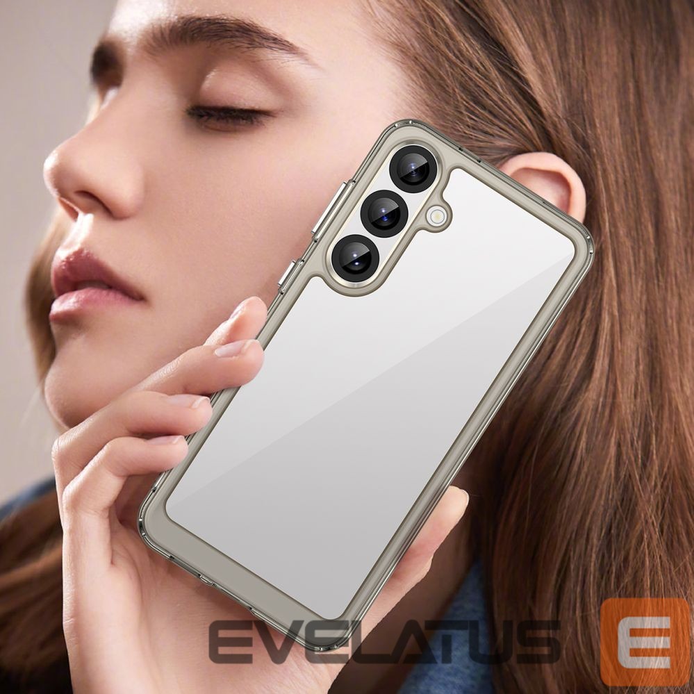Чехол на заднюю панель Hurtel Outer Space Case for Samsung Galaxy A36 Cover with Flexible Frame - Semi-Transparent, Black