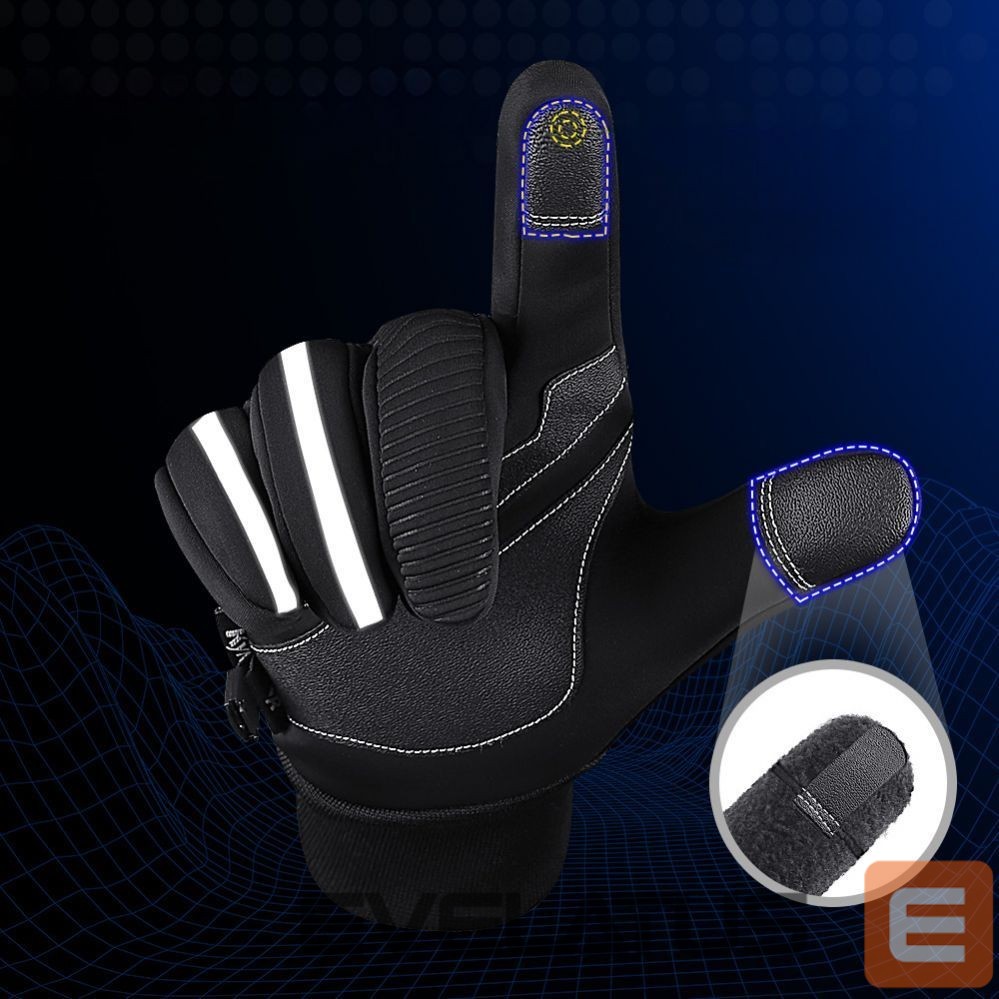 Аксессуар для велосипеда Hurtel Insulated, non-slip sports phone gloves (size L) - black