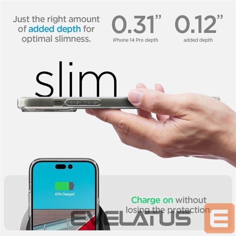 Чехол на заднюю панель Spigen White || Transparent