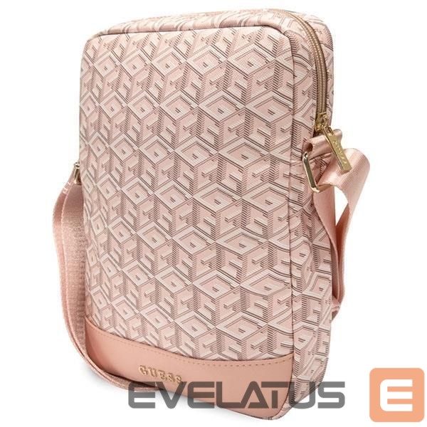 Чехол на заднюю панель Guess Guess Bag GUTB10HGCFSEP 10" pink/pink GCube Stripe Tablet Bag