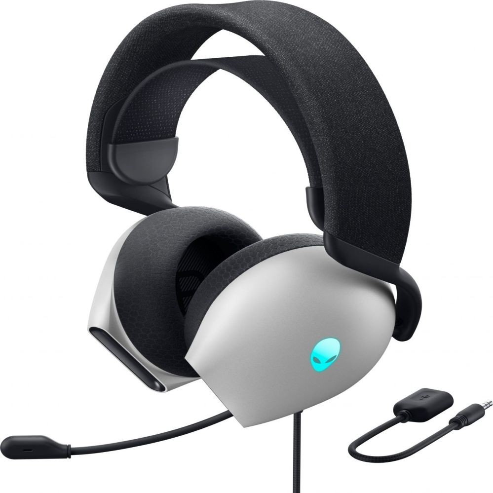 Беспроводные наушники Dell Alienware Wired Gaming Headset - AW520H (Lunar Light)
