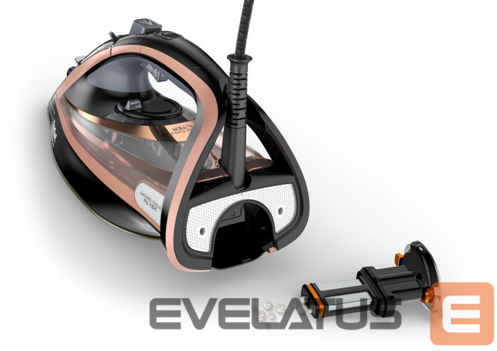 Утюг TEFAL Steam Iron FV9845 3200 W, Water tank capacity 350 ml, Continuous steam 60 g/min, Black/Rose Gold