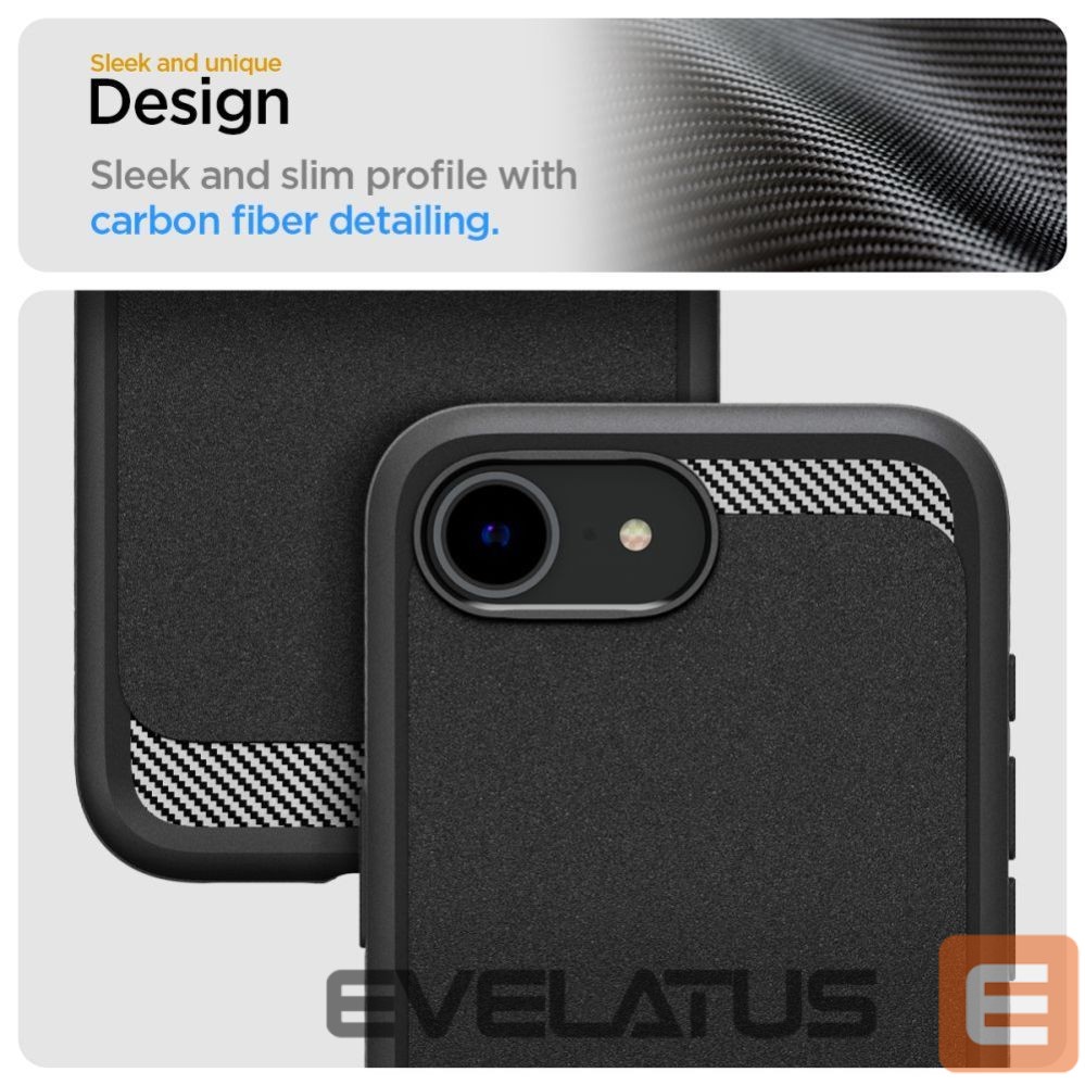 Чехол на заднюю панель Spigen Spigen Rugged Armor MagSafe case for iPhone 16e - black