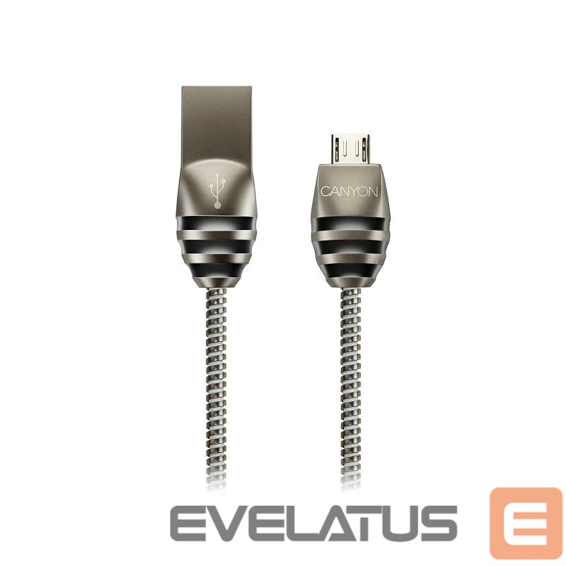 Кабель Canyon UM-5 Micro USB 2.0 standard cable Dark Gray