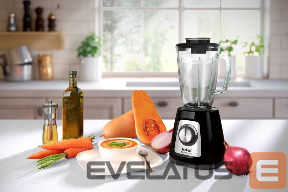 Миксеры и блендеры TEFAL Blender BL438831 BlendForce Tabletop, 800 W, Jar material Glass, Jar capacity 1.25 L, Ice crushing, Black