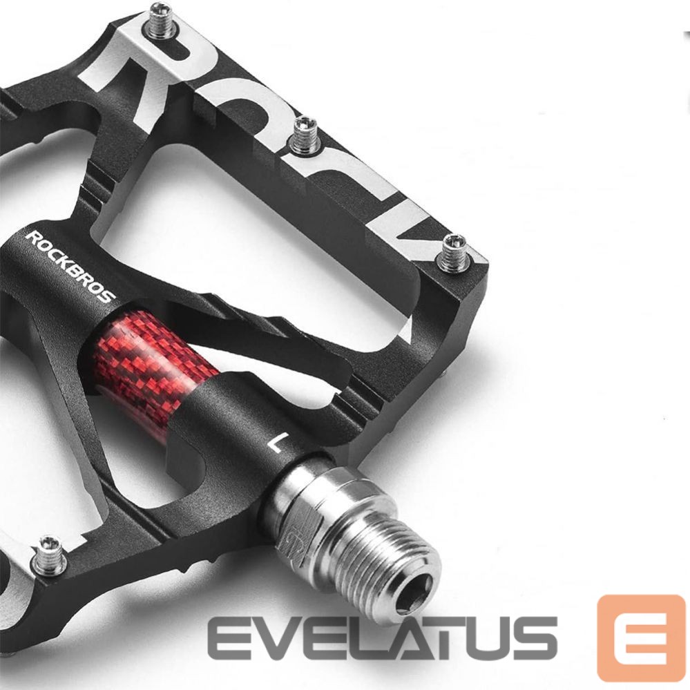Аксессуар для велосипеда Rockbros Rockbros 37213071001 Aluminum Alloy Bicycle Pedal Set - Black
