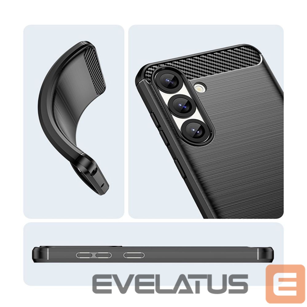 Чехол на заднюю панель Hurtel Carbon Case for iPhone 16e - Black