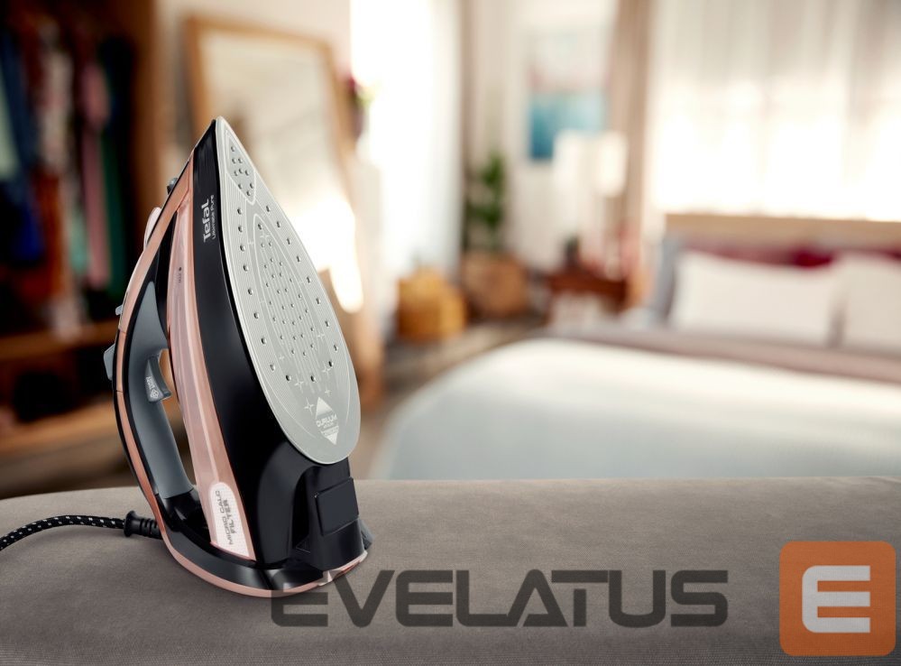 Утюг TEFAL Steam Iron FV9845 3200 W, Water tank capacity 350 ml, Continuous steam 60 g/min, Black/Rose Gold
