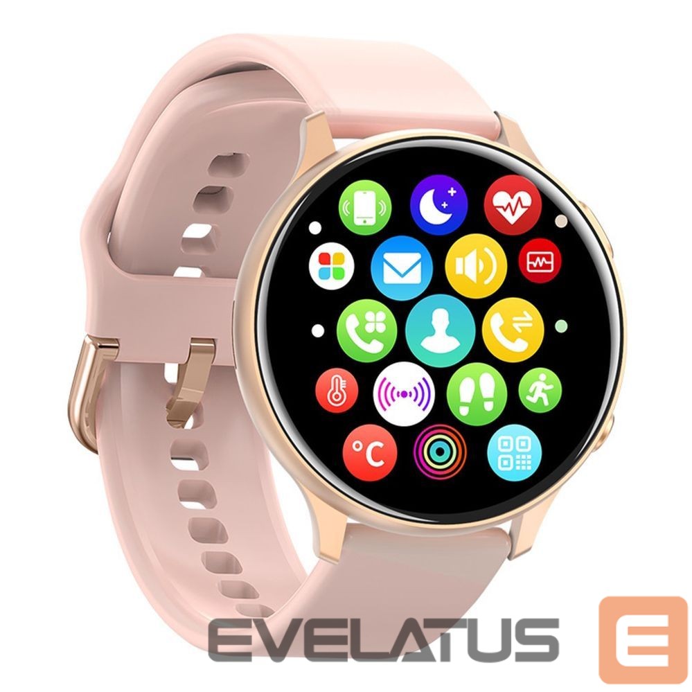Умные часы iWear Active 2 Aluminum Sport BT Call Smart Watch 1.3'' IPS Display with Heartrate / Oxygen monitor Pink