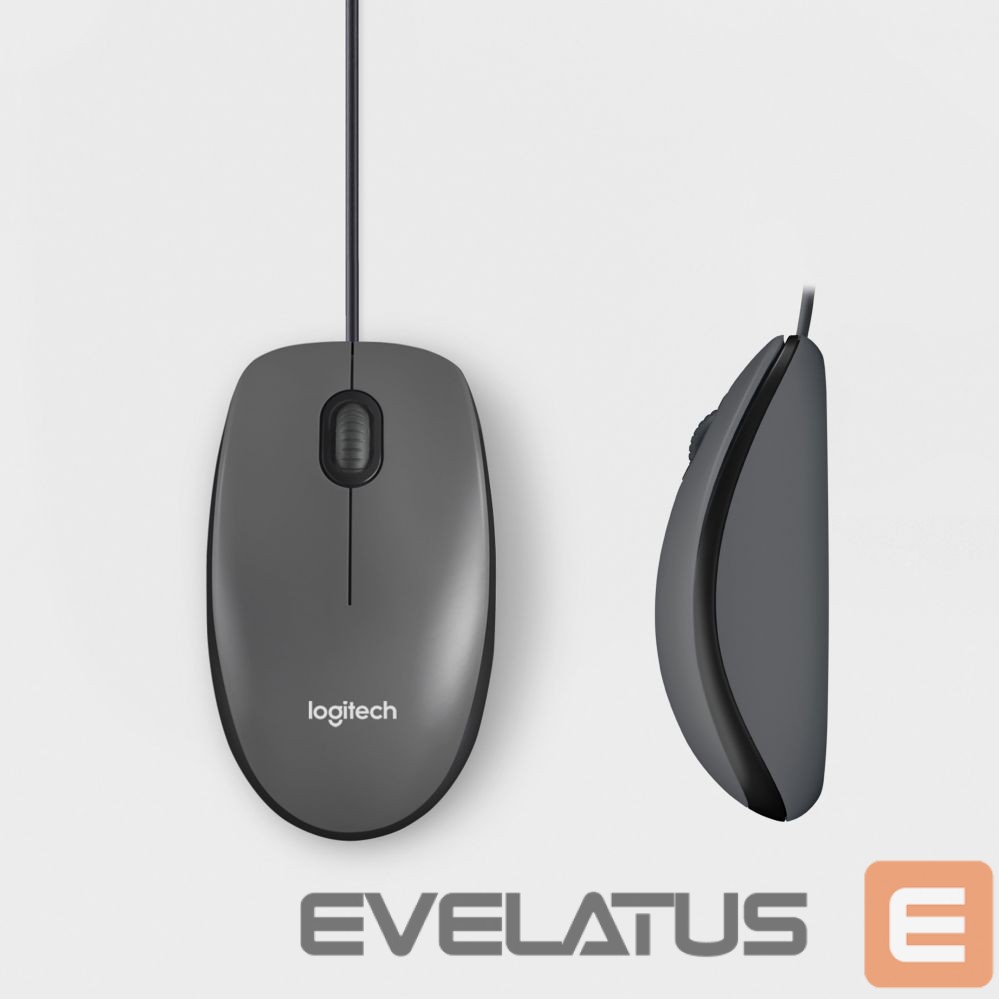 Компьютерная мышь Logitech Mouse M100 Optical, Black, Wired