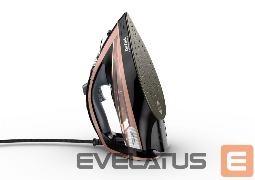 Утюг TEFAL Steam Iron FV9845 3200 W, Water tank capacity 350 ml, Continuous steam 60 g/min, Black/Rose Gold
