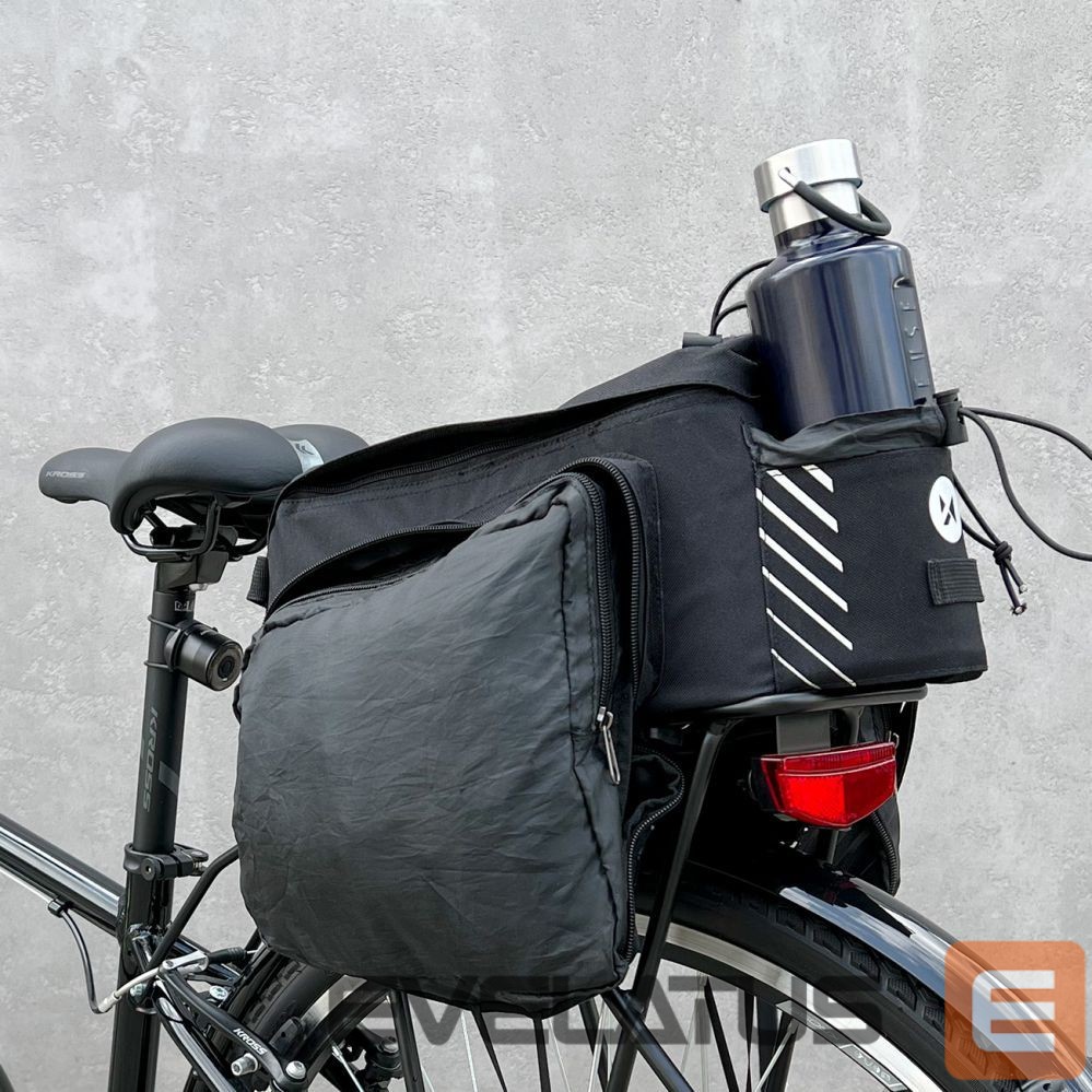 Аксессуар для велосипеда Wozinsky Wozinsky Bike Pannier Rack Bag with Shoulder Strap 9L (Rain Cover Included) Black (WBB22BK)