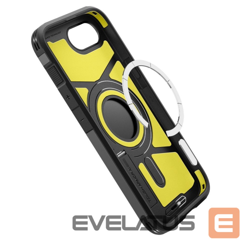 Чехол на заднюю панель Spigen Spigen Tough Armor Case with MagSafe for iPhone 16e with Stand - Black