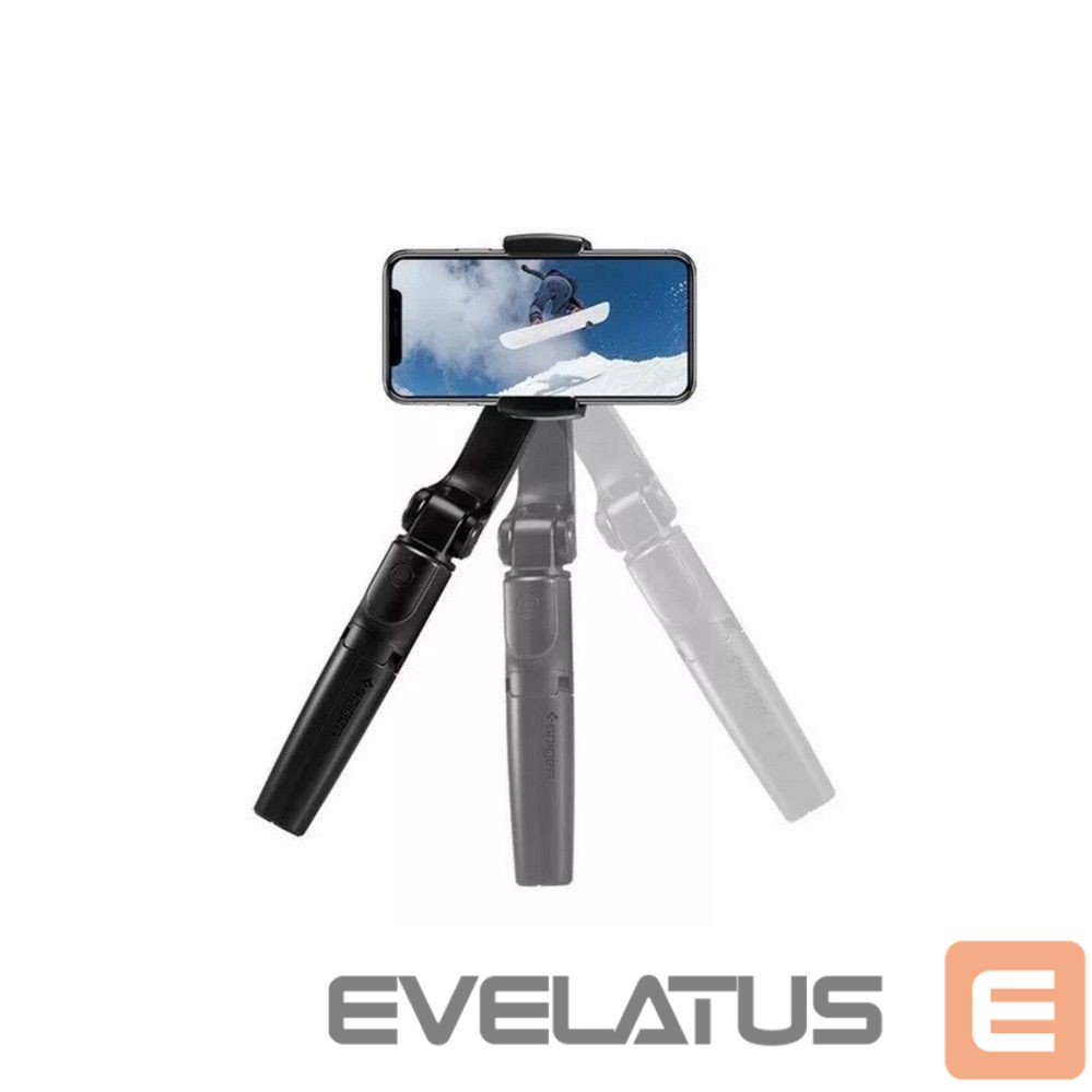 Фото и видео аксессуар Spigen Spigen S610W Bluetooth Gimbal with Selfie Stick - Black