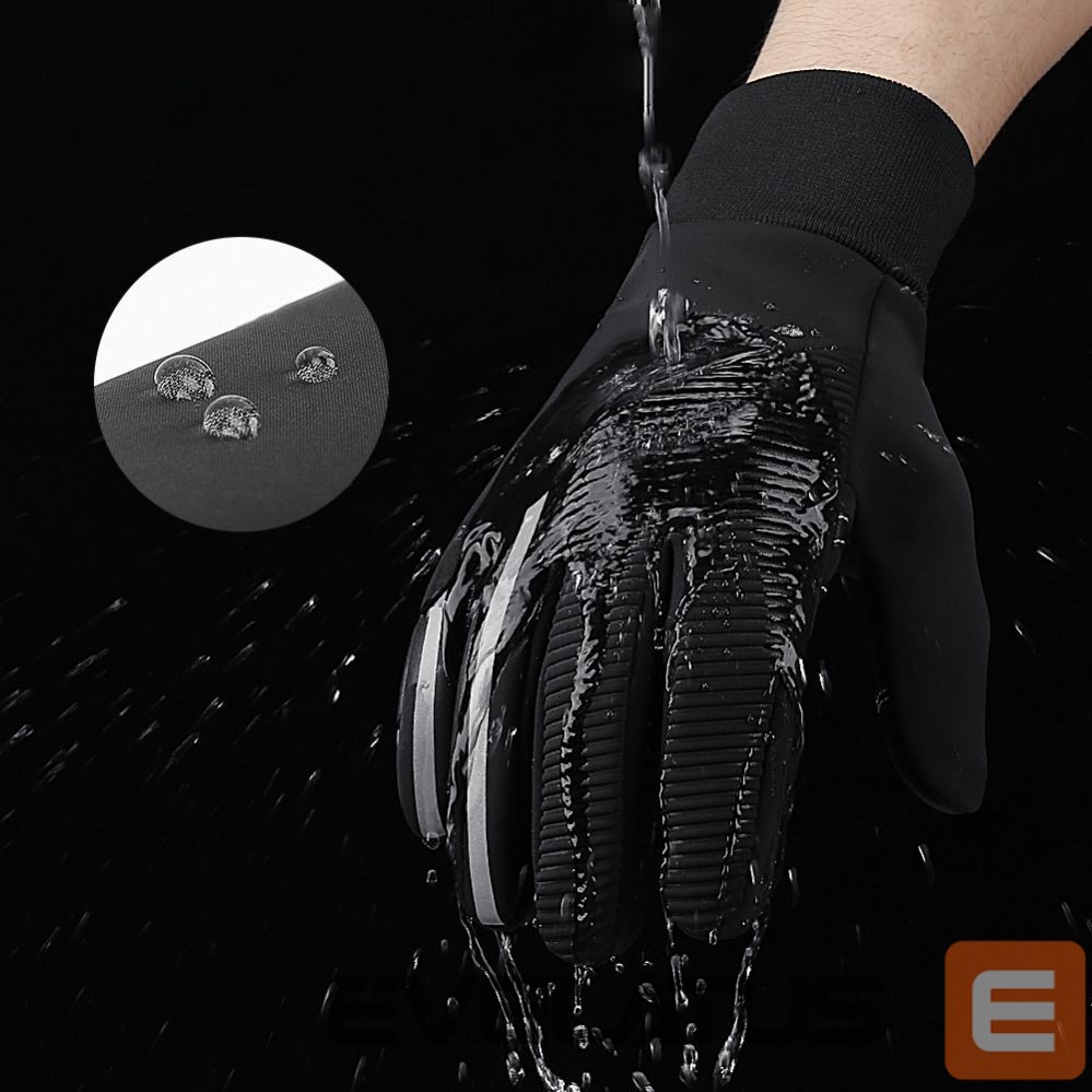 Аксессуар для велосипеда Hurtel Insulated, non-slip sports phone gloves (size L) - black