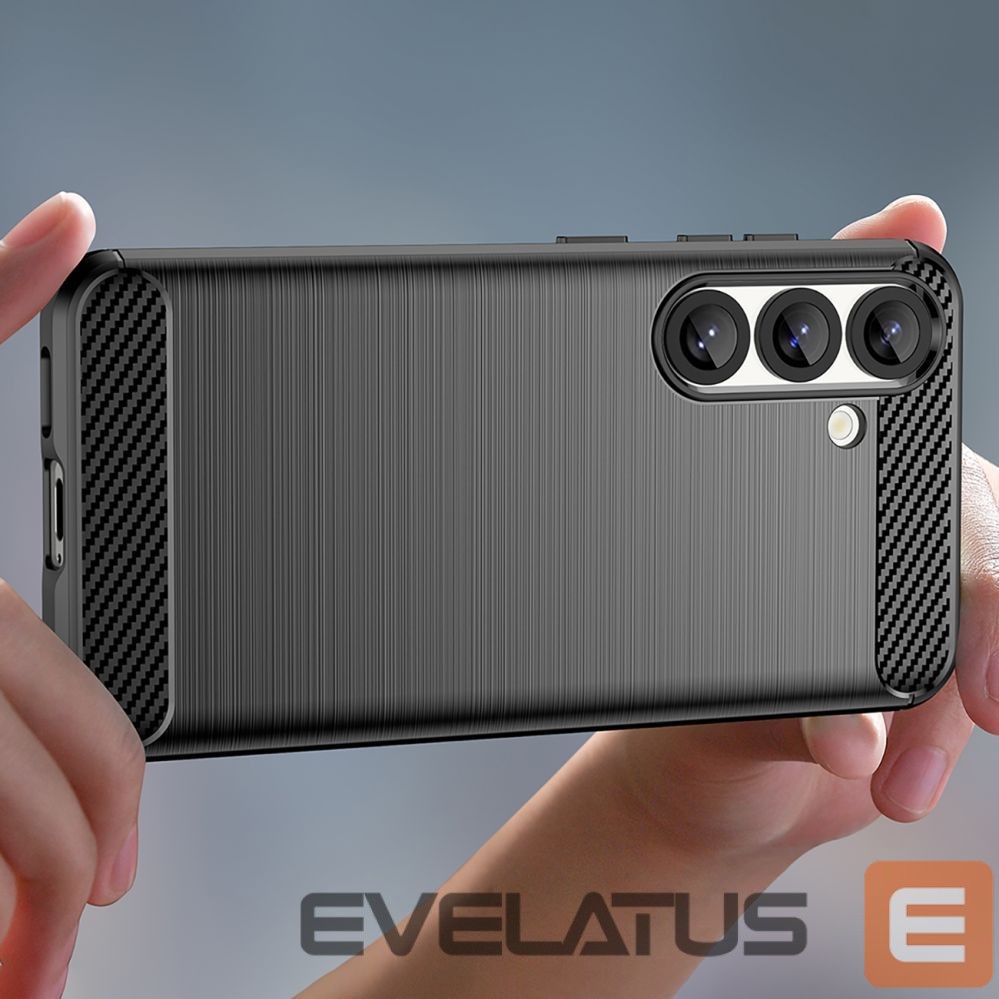 Чехол на заднюю панель Hurtel Carbon Case for iPhone 16e - Black