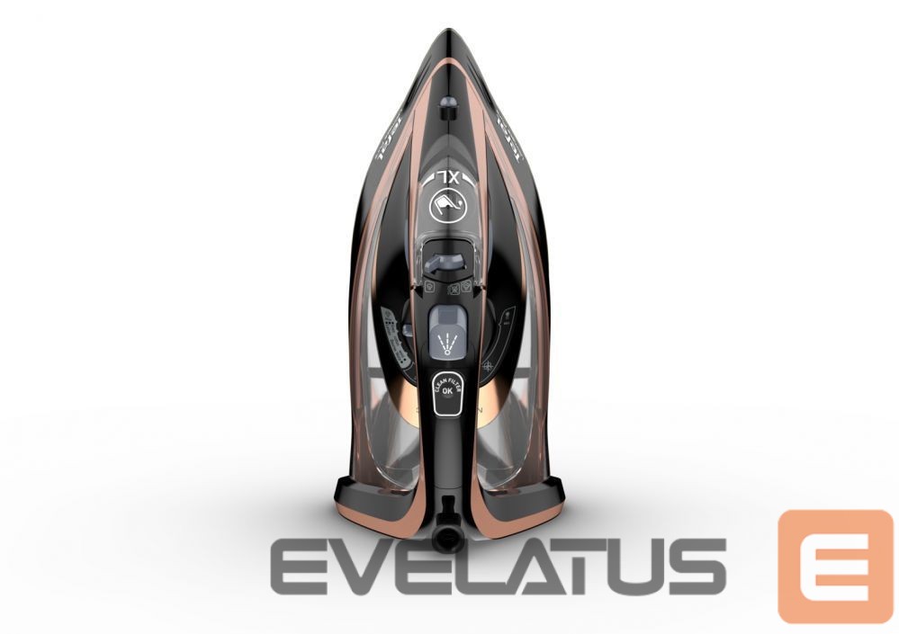 Утюг TEFAL Steam Iron FV9845 3200 W, Water tank capacity 350 ml, Continuous steam 60 g/min, Black/Rose Gold