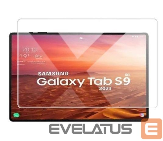Защитное стекло Evelatus Galaxy TAB S9 3x strong 0.33mm Flat Clear Glass Anti-Static