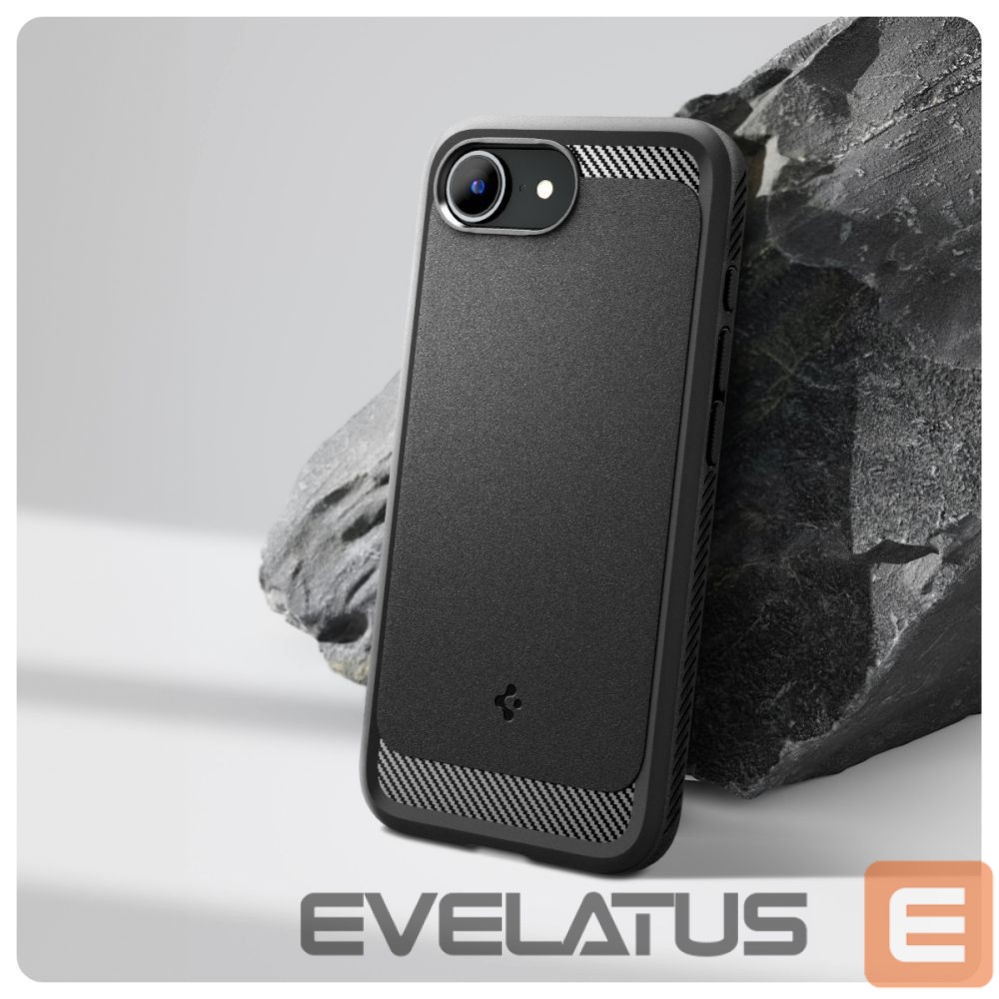 Чехол на заднюю панель Spigen Spigen Rugged Armor MagSafe case for iPhone 16e - black