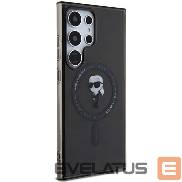 Чехол на заднюю панель Karl Lagerfeld Karl Lagerfeld IML Ikonik MagSafe Case for Samsung Galaxy S24 Ultra - Black