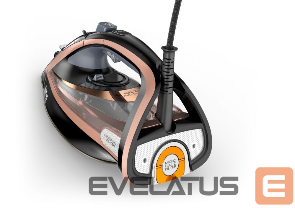 Утюг TEFAL Steam Iron FV9845 3200 W, Water tank capacity 350 ml, Continuous steam 60 g/min, Black/Rose Gold
