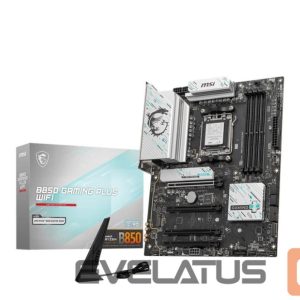 Материнская плата для процессоров AMD MSI  Mainboard||AMD B850|SAM5|ATX|Memory DDR5|Memory slots 4|4xPCI-Express 16x|3xM.2|1xDisplayPort|1xAudio-In|1xAudio-Out|1xMicrophone|4xUSB 2.0|2xUSB 3.2|2xUSB-C|1xOptical S/PDIF|1xRJ45|B850GAMINGPLUSWIFI 