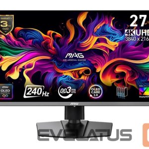 Монитор MSI  Monitor||26.5 "|3840 x 2160 pixels|4K Ultra HD|Native aspect ratio 16:9|QD-OLED|MAG272UPQD-OLEDX24 
