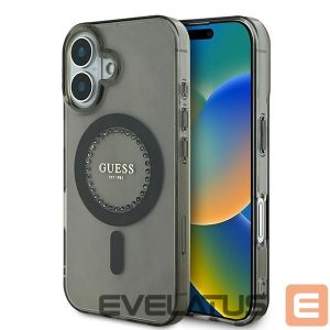 Другой аксессуар для телефона Guess  Guess IML Rhinestones MagSafe iPhone 16 Case - Black 