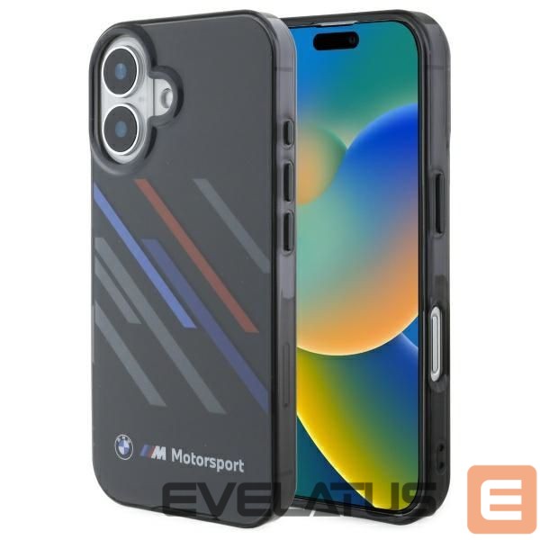 Другой аксессуар для телефона BMW BMW Motosport IML Random Stripes iPhone 16 Plus Case - Black