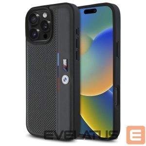 Другой аксессуар для телефона BMW  BMW M Perforated Tricolor Detail Line iPhone 16 Pro Max Case - Dark Gray 
