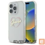 Другой аксессуар для телефона Guess  Guess IML Heart Case for iPhone 16 Pro - Transparent 