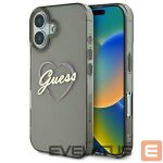 Другой аксессуар для телефона Guess  Guess IML Heart Case for iPhone 16 Plus - Black 