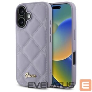 Другой аксессуар для телефона Guess  Guess Quilted Metal Logo case for iPhone 16 - light purple