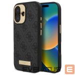 Другой аксессуар для телефона Guess  Guess 4G Logo Plate MagSafe Case for iPhone 16 Plus - Black 