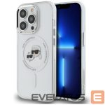 Другой аксессуар для телефона Karl Lagerfeld  Karl Lagerfeld IML Metal Karl & Choupette Head MagSafe iPhone 14 Pro Case - White 