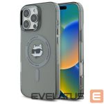 Другой аксессуар для телефона Karl Lagerfeld  Karl Lagerfeld IML Metal Choupette Head MagSafe iPhone 16 Pro Case - Black 